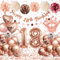 18 Anni Decorazioni Ragazza, Palloncini 18 anni Compleanno Rose Oro, 18 Anni Compleanno Ragazza, Decorazioni 18 Anni Addobbi Happy Birthday Palloncino, 18 Numeri Coriandoli Ragazza Decorazioni Festa
