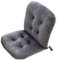 FYHTC 45 X 80 cm Stuhlkissen mit Rückenteil, Rückenkissen mit Riemen, Polsterung für Niedrige Rückenlehne, Gartenstuhl Auflage für Stühle/Bänke zu Hause(Dark Gray,1 Pack)
