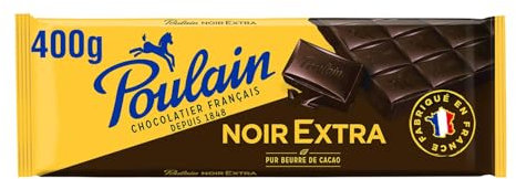 Poulain Tablette de Chocolat Noir Extra 400 g (Lot de 6)