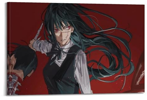 VBYTAXTWJ Anime Chainsaw Man Mitaka Asa Poster Poster Decorative Painting Canvas Wall Posters And Art Picture Print Modern Family Bedroom Decor Posters 08x12inch(20x30cm)