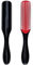 Curly Hair Brush D3 (Schwarz & Rot), 7-reihige Stylingbürste zum Entwirren, Trennen, Formen und Definieren von Locken – für Sie und Ihn