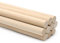 lyualma 6 Pièces Baton Bois Rond Naturel Baguette en bois ronde Bâtons de Travaux Manuels pour Vos Loisirs Créatifs, Bois Massif, 2 x 30 cm (1.2 * 30 cm)