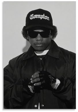 OREAUORN Eazy-E (5) Poster, Wandkunst, Leinwandbezug, ästhetisches Vintage-Poster, dekoratives Gemälde für Wohnzimmer, Schlafzimmer, 30 x 45 cm, ungerahmter Stil