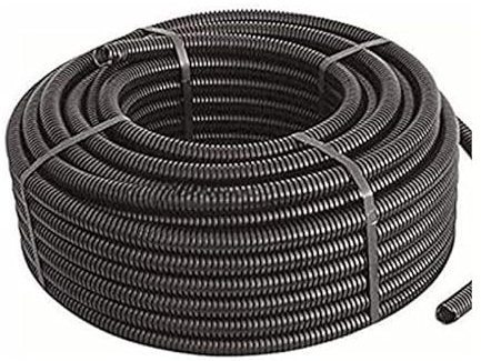 Tubo Corrugado 25mm 75 Metros | Tuberia corrugada con Certificado Aenor Utilizada para conducción de Cables electricos | Tubo Corrugado Exterior 25 mm | Conducto para Cables eléctricos