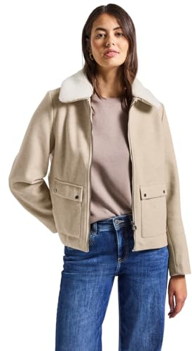 Street One Damen Jacke mit abnehmbarem Kragen