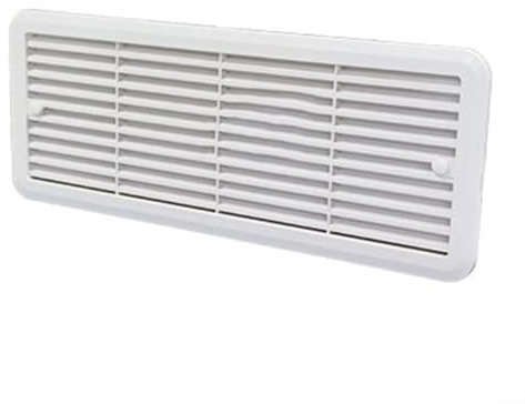 Thetford 62445480 Grande grille d'aération pour réfrigérateur Thetford 483 x 186 mm pour caravane, camping-car, blanc