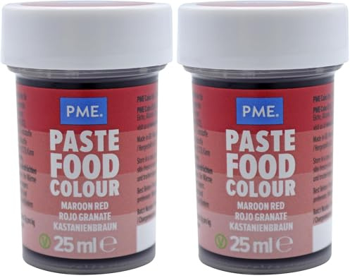 PME Paste Colour Maroon Red 25 g (Pack of 2)