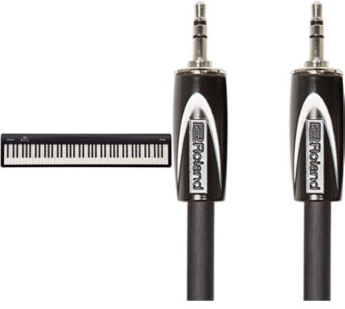 Roland FP-10 88-Note Digital Piano with Black Series Stereo Cable 3m