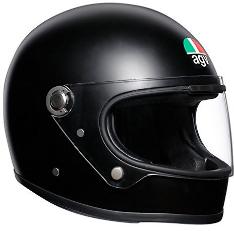 AGV X3000 ECE 22-05 Solid Motorrad Integralhelm ECE 22-05 Legends, Vintage Retro, Matt Schwarz, L