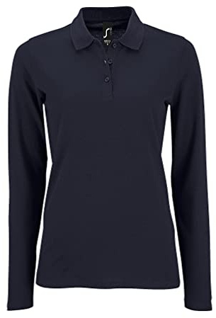 Sols Damen Pique-Polo-Shirt, langärmlig
