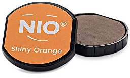efco NIO Stempelkissen Wunschstempel 4cm individuell Shiny Orange