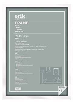 Grupo Erik - Cadre A1 59,4x84 cm - Blanc | Cadre Poster, Prints, Affiche Decoration Murale, Tableau Décoration Murale