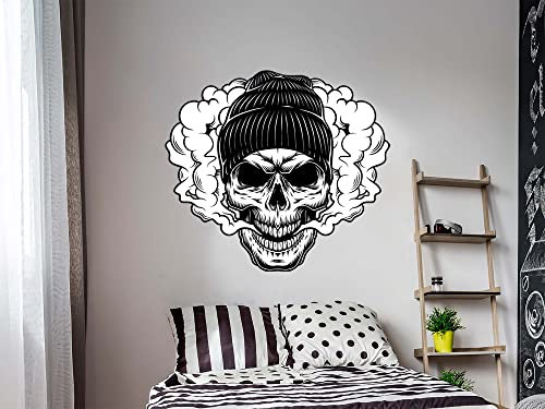 Wandaufkleber Totenkopf | 100 x 89,7 cm | Vinyl für Wände | Originalprodukt | Vinyl Aufkleber | Wandbild | Heimdekoration |