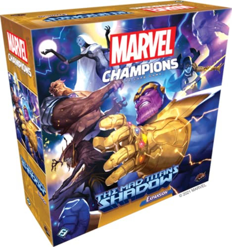 Fantasy Flight Games , Marvel Champions: The Mad Titan's Shadow, Card Game, Ages 14+, 1 to 4 Players, 45 to 9 Minutes Playing Time, Black