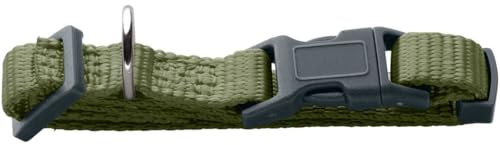 HUNTER Halsung London Vario Basic Mini | Olivgrün | Größe 14-20/XXS-XS | mit Sicherheitsverschluss | weich & flexibel | reißfest & schnelltrocknend | pflegeleicht & formstabil | langlebig