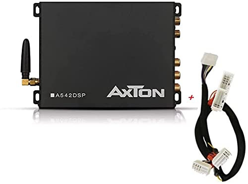 Axton A542DSP Verstärker mit Plug & Play Adapter Kompatibel für Alfa, Audi, BMW, Citroen, Dacia, FIAT, Ford, Honda, Hyundai, Mercedes, Opel, Peugeot, Renault, Seat, Skoda, Toyota, VW usw.
