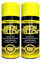 Classic Signature - 2 x Neon Yellow 200ML, Spray Paint Aerosol Fluorescent Bright Graffiti (Banksey) Matt Finish