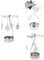 SOLUSTRE 3 Stücke Weihnachten Rotierenden Kerzenhalter Karussell Teelichthalter Engel Schneeflocke Figur Kerzenständer Windlichthalter für Weihnachten Xmas Esstisch Tischdeko