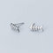Ohrringe Creolen 100% 925 Sterling Silber Schmuck Mode Niedliche Kleine 10 Mm X 5 Mm Fishbone Ohrringe für Tochter Mädchen Geschenk Frauen Baumeln Ohrringe 1 Para, C-F, Ohrring, a