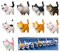 XiXiRan Katzen Figuren, Miniatur Katzenfiguren Set, 9 Stücke Realistische Katzenfiguren Set, Katze Figuren Spielzeug, Katzen Ornamente Auto, Katzenfiguren Lächelnde Katze, für Katzenliebhaber