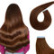 AGMITY Tape in Extensions Echthaar, 50cm 20pcs 50Gram 20 Zoll Schokoladenbraun Remy Invisible Seidig Gerade Nahtlos #4 Tape in Remy Haarverlängerungen(50cm #4 Mittel braun)