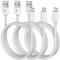 Cargador para iPhone de 6 pies con certificado Apple MFI, cable Lightning de 6 pies de carga rápida compatible con iPhone 14, 13, 12, 11 Pro Max XR XS X 8 7 Plus 6S/iPad/Airpods (paquete de 3)