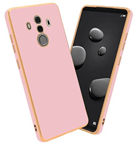 Cadorabo Hülle kompatibel mit Huawei Mate 10 PRO Schutzhülle TPU Silikon Case Liquid Design mit Kameraschutz Slim Kratzfest Weiche Gummi mit Rundumschutz Case Hülle für Huawei Mate 10 PRO in Rosa