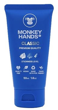 Monkeyhands Classic Grip | Gel Aderenza Leggera Per Fitness E Pole Dance | Vegan, No Parabeni, Senza Resina | Ideale Per Pole Dance | Hand Grips E Magnesite Liquido Innovativo | Blu 50Ml