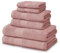 Victorio & Lucchino Juego de Toallas 100% Algodón - 2 Toallas Baño Ducha 70x140cm + 2 Toallas Lavabo 50x100cm + 2 Toallas Tocador 30x50cm - Color Rosa Palo