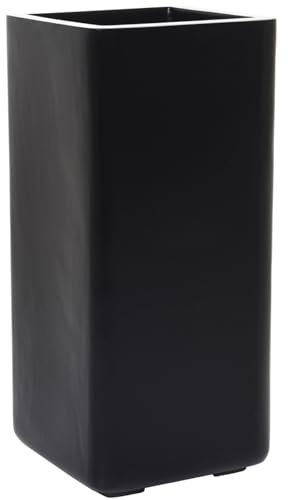 VIVANNO *A* Pflanzkübel Blumenkübel Fiberglas OFIRO Schwarz Matt 75x34x34 cm