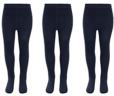 KAV Girls Tights - Simple and Smooth Cotton Tights for Children - Skin-Friendly Bottoms Tights for Everyday Casual Wear, Indoor and Outdoor