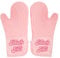 Paris Hilton That's HOT Pink Oven Mitt Set, Heat Resistant Pot Holders Featuring Non-Slip Textured Silicone Grips, 2-Piece Set, Pink