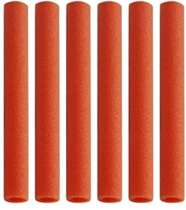 Lot de 6 manchons de protection en mousse pour poteaux de trampoline d'intérieur pour enfants, orange