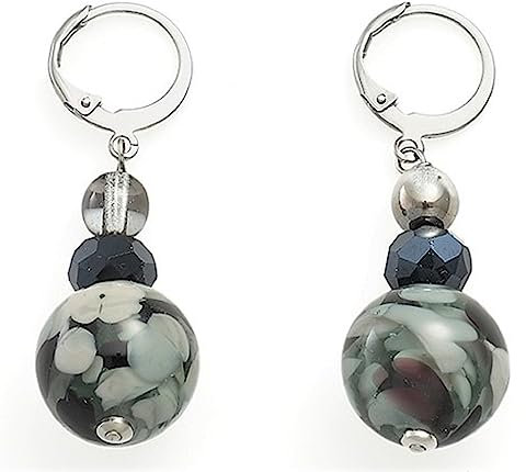 Damen-Ohrringe aus Murano-Glas, antike Murrina Venedicana OR584A14, LUNGA, Glas, Glas