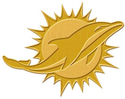 NFL Universal Schmuck Caps PIN GOLD Miami Dolphins