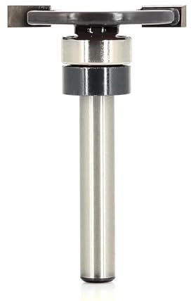 Akylin Router Bits 1/4 Inch Shank - Top Bearing Slot Cutter Router Bit - 1-1/4 Cut Dia, 5/32 Height, 3/8 Depth, Carbide Tip Slot Cutting Bit/Slotting Cutter, for Wood Flooring Grooves