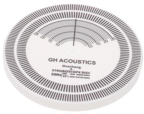 VICASKY Vinyl-Stroboskop-Lineal-Werkzeug Plattenspieler Strobe-Scheibe Phonographen-Nadel-Einstellwerkzeug Stroboskop-Scheibe Vinyl-Einstellwerkzeuge Stroboskop-Scheibe