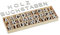 Relaxdays Holzbuchstaben Set, 324 TLG., Großbuchstaben A-Z, Und-Zeichen, 3 cm, kleine Buchstaben zum Basteln, Deko, grau