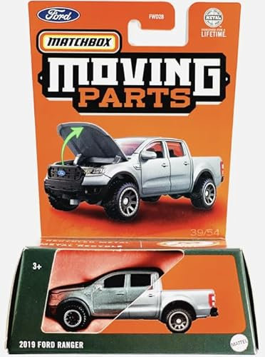 Matchbox 1/64 2019 Ford Ranger Silber Truck Spielzeugfahrzeug