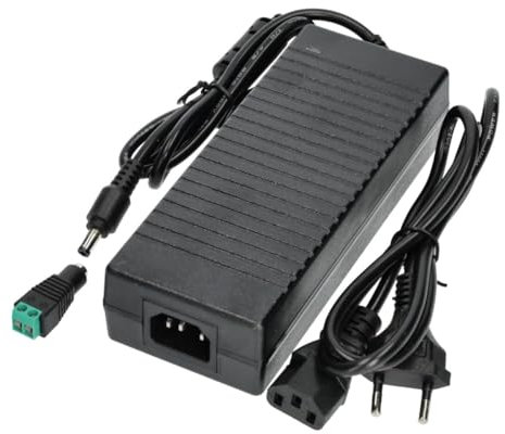 Jandei - Fuente de Alimentación Transformador Enchufable 110/220V AC a 12V DC 100W 8,3A, Cable 1m y Conector Hembra. Instalación en Interior IP20, para Tira Led, Neón o Dispositivos de Bajo Voltaje