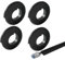 Xafrstyu Cable Trunking Kit, Electrical Cable Trunking with Self Adhesive, Trunking for TV Cables, Decorative Self-Adhesive Cable Cover (4M,Black)