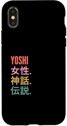 Hülle für iPhone X/XS Funny Japanese First Name Design - Yoshi