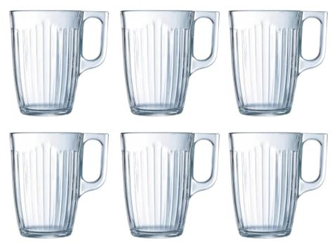 Luminarc Grand Central Caja 6 Mugs Vidrio 32cl Sodo Apto Frigorífico Apto Microondas Ecológico