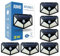 HYBEC- Solar Lampe Mit Bewegungsmelder, Bewegungsmelder Aussen Mit Licht Solar, LED Strahler Solar Mit Bewegungsmelder Außen Garten, Solarlicht Mit Bewegungsmelder, Solarlampe Bewegungsmelder (Pack 6)