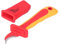 Lazmin112 Cuchillo de Electricista Aislado Cortador Antimagnético de Resistencia a Alto Voltaje, Tipo Hoz IEC60900 con Hoja Curva, Aislamiento General para Condiciones de Vida,