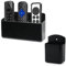 NCOALE Remote Control Holder Wall Mounted, 3 Slot and 1 Slot TV Controller Holder Self Adhesive Remote Control Storage Wall Mounted Pen Holder for Home Office School (2 PCS)