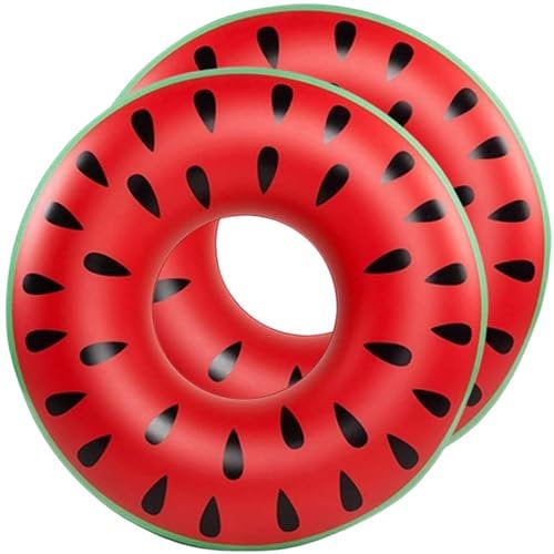 X2 Ciambella Gonfiabile Mare O Piscina 90 Cm. Ciambella Gonfiabile Per Adulti In Spiaggia O In Piscina. Goditi L’Estate Con Questo Grande Galleggiante A Forma Di Frutta.