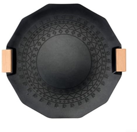Korean BBQ Grill Pan with Granite Coating Safe and Reliable Option for Grilling Enthusiasts (40cm White)