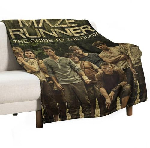 DIDUOMAN The Maze Runner Poster, Fleece-Überwurf, Decke für Bett, Couch, Sofa, 300 g/m², superweiche und warme Flanelldecken, Heimdekoration, 101,6 x 127 cm