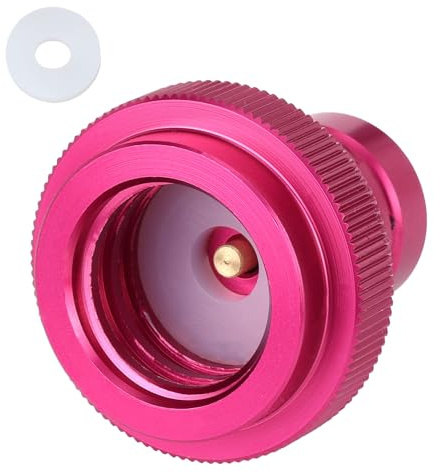 Upgraded CO2 Gas Cylinder Quick Adapter, Compatible with DUO/Terra/Art Soda Stream Maker Valve Refill Connect Accessory with TR21-4 Male Thread (Pink)